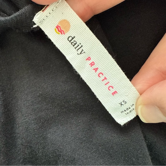 Anthropologie‎ Daily Practice Tiered Ruffle Mini Dress Black Size XS Beach Comfy - Picture 7 of 10